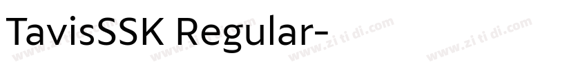 TavisSSK Regular字体转换